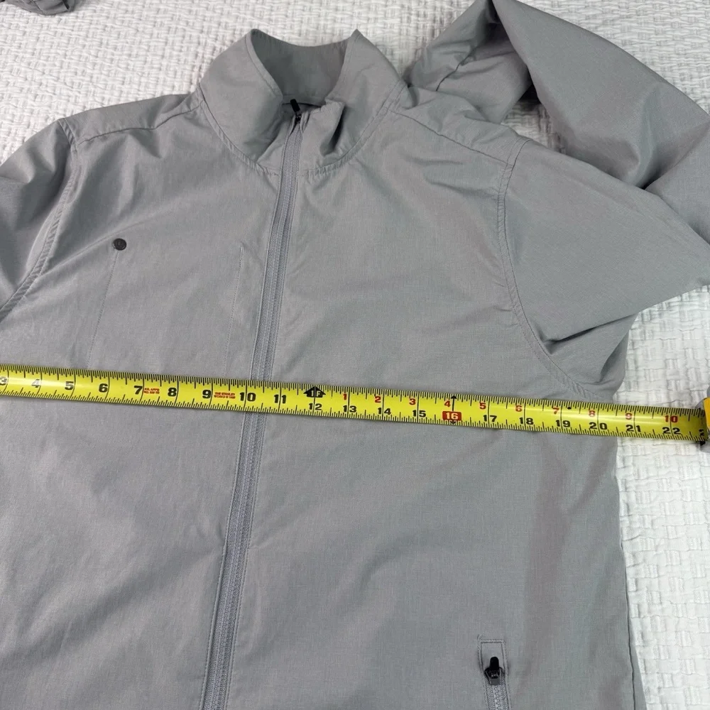 Vuori Venture Track Jacket Mens M Light Gray Full Zip Lightweight Outdoor Gym - Picture 9 of 11